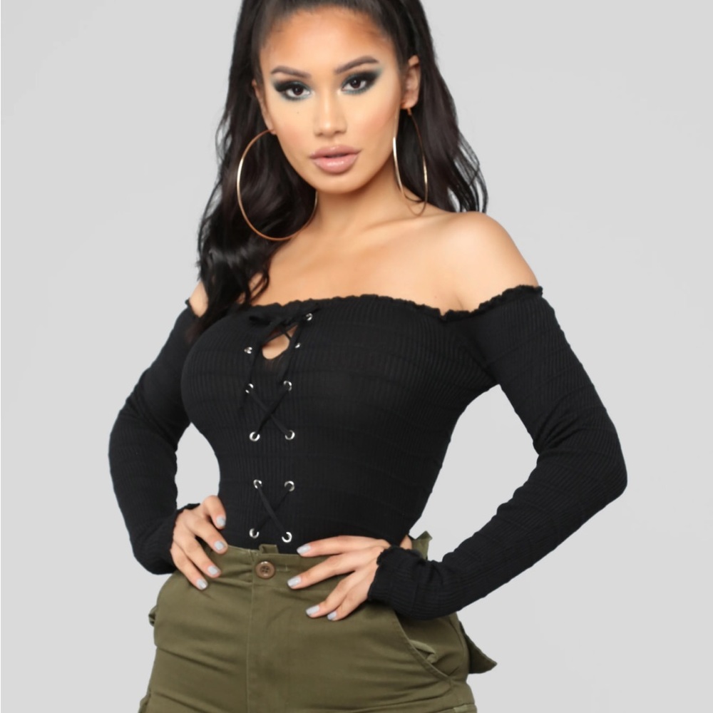 Off The Shoulder Long Sleeve Sweater Top